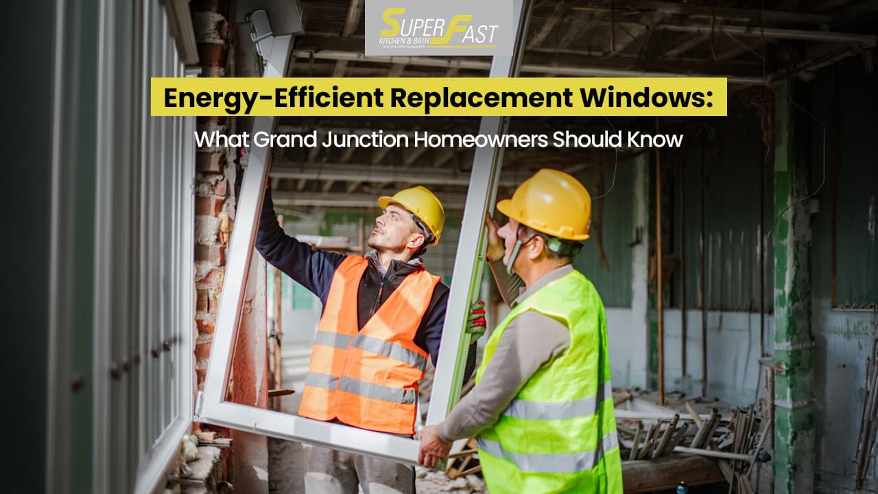New energy-efficient replacement windows in a bright living room