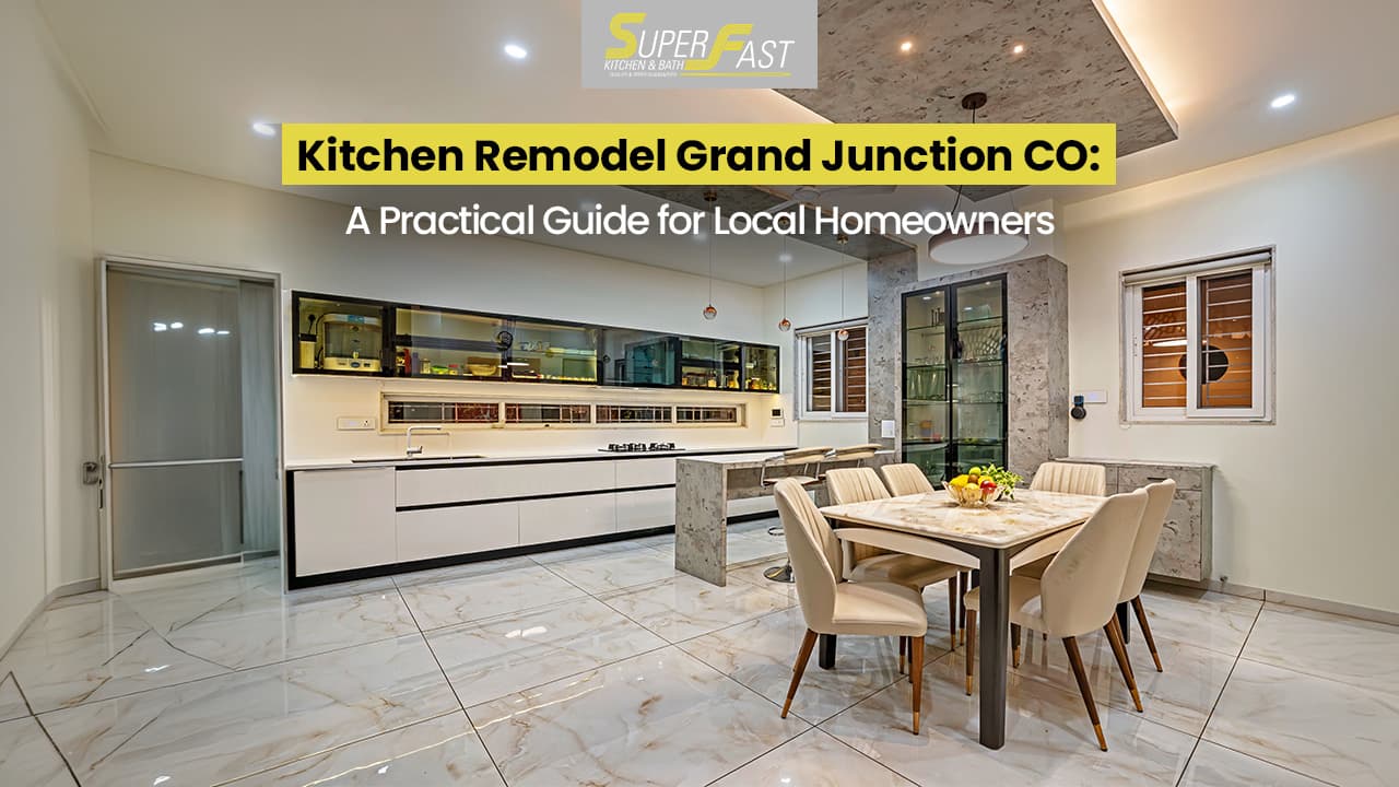 Remodeled kitchen with new cabinets and countertops in Grand Junction, Colorado